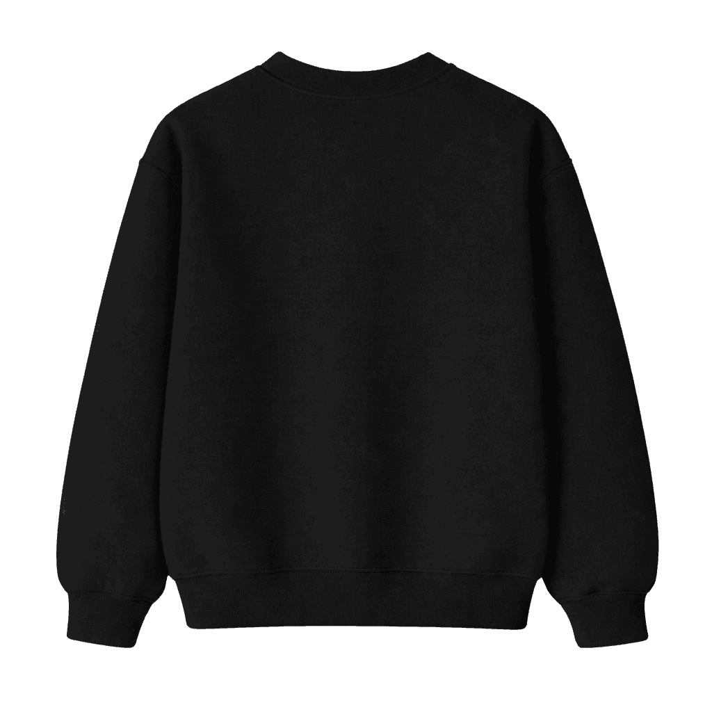 Custom printed sweatshirt back - Black