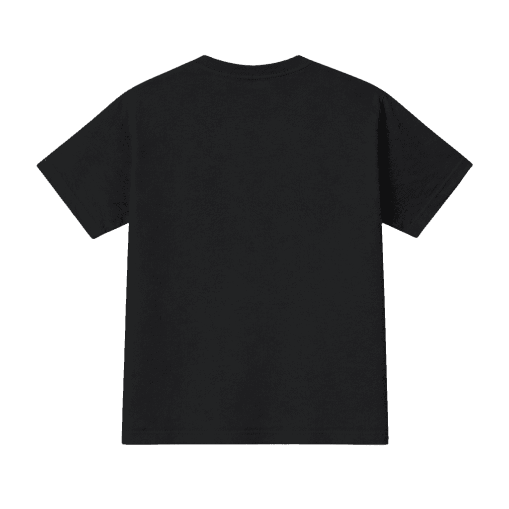 Custom printed t-shirt back - Black